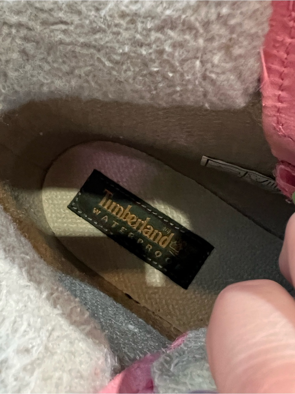 "Timberland Women’s 6-Inch Premium Pink Suede Waterproof Boots with Faux Fur 9 - Picture 12 of 13